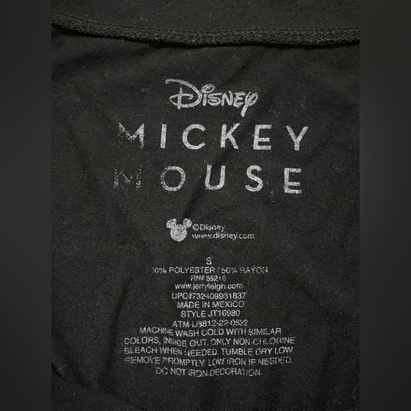 Women’s Disney Black Mickey Mouse Graphic T-shirt S - Picture 5 of 11